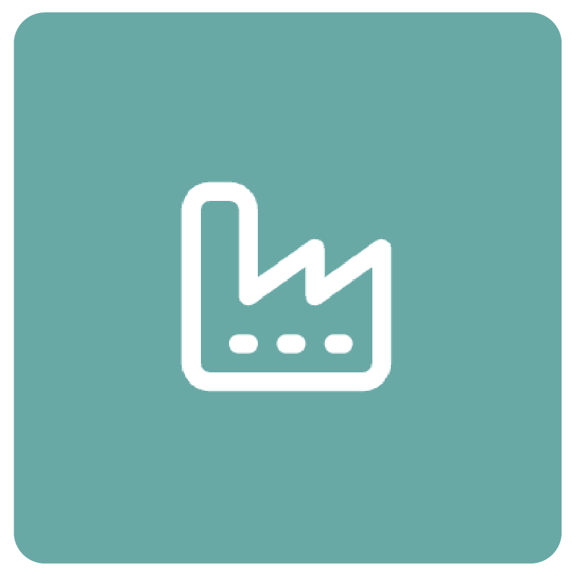 Industrial and manufacturing operations icon