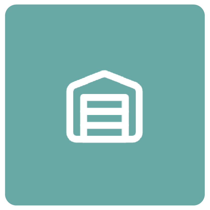 Distribution, logistics, and warehouse facilities icon